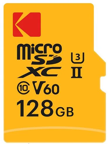 Kodak MicroSDXC 128GB UHS-II U3 A1 V60 Ultra Pro