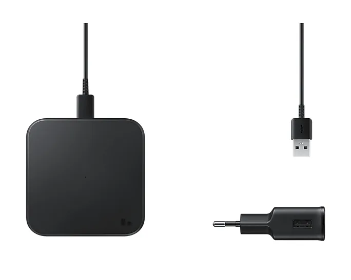 Samsung EP-P1300TBEGEU mobiilseadme laadija Kõrvaklapid, Nutitelefon Must Traadita laadimine Kiirlaadimine Hoonesisene