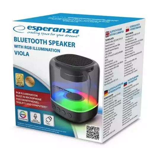 Esperanza EP154 MicroSD MP3 Bluetooth + FM Wireless Mini Speaker