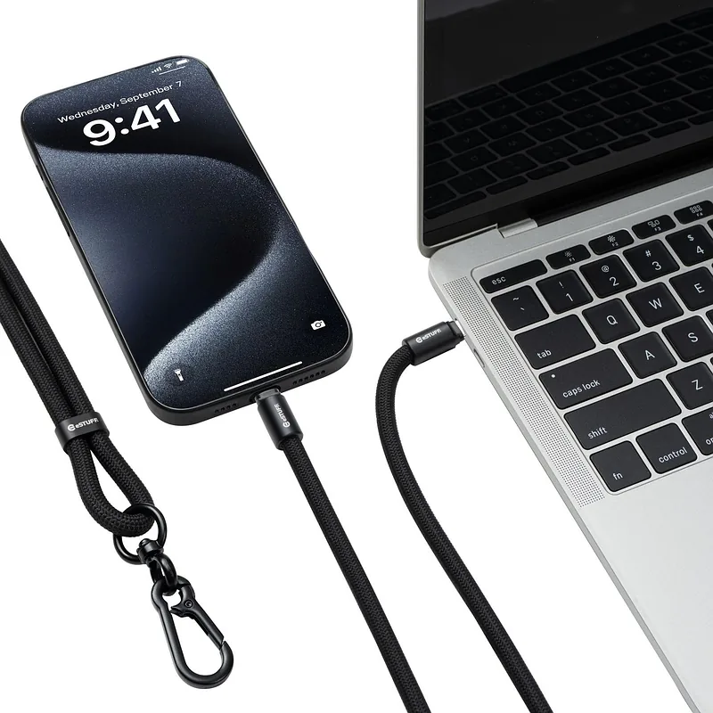 eSTUFF ES604420-BULK USB-kaabel USB 2.0 2 m USB C 60 W Valge