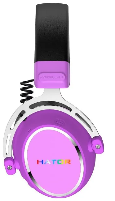 HATOR Hypergang 3 Wireless Kõrvaklapp Juhtmevaba Peavõru Mängimine USB Type-C / USB Type-A Bluetooth Violetne