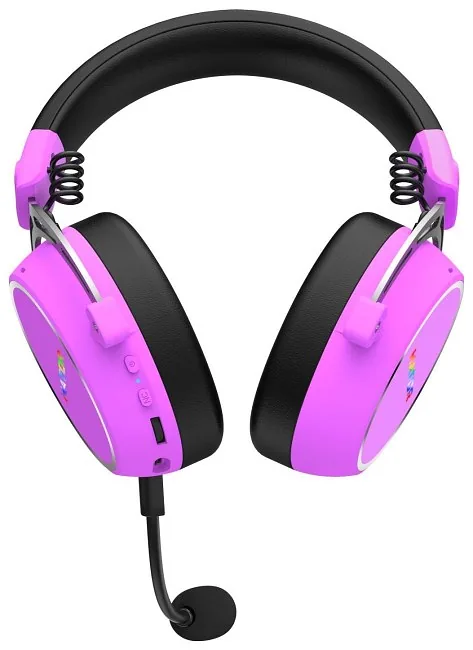 HATOR Hypergang 3 Wireless Kõrvaklapp Juhtmevaba Peavõru Mängimine USB Type-C / USB Type-A Bluetooth Violetne