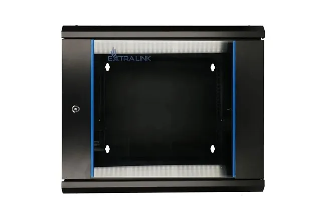 Extralink EX.12943- 9U 600×600 AZH Czarna | Szafa rack | montowana na ścianie, dwusekcyjna