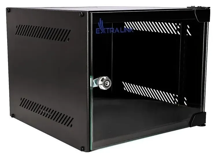 Extralink Lite 4U 10'' 280X310 Wall-Mounted Rackmount Cabinet Black