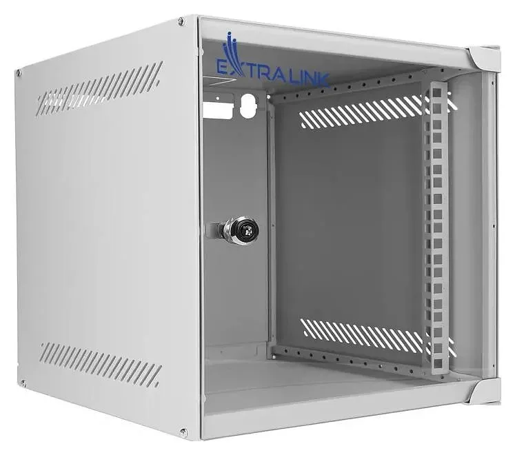 Extralink Lite 6U 10'' 280X310 Wall-Mounted Rackmount Cabinet Gray