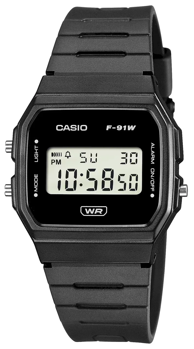 CASIO Unisex F-91WB-1AVEF Watch / black