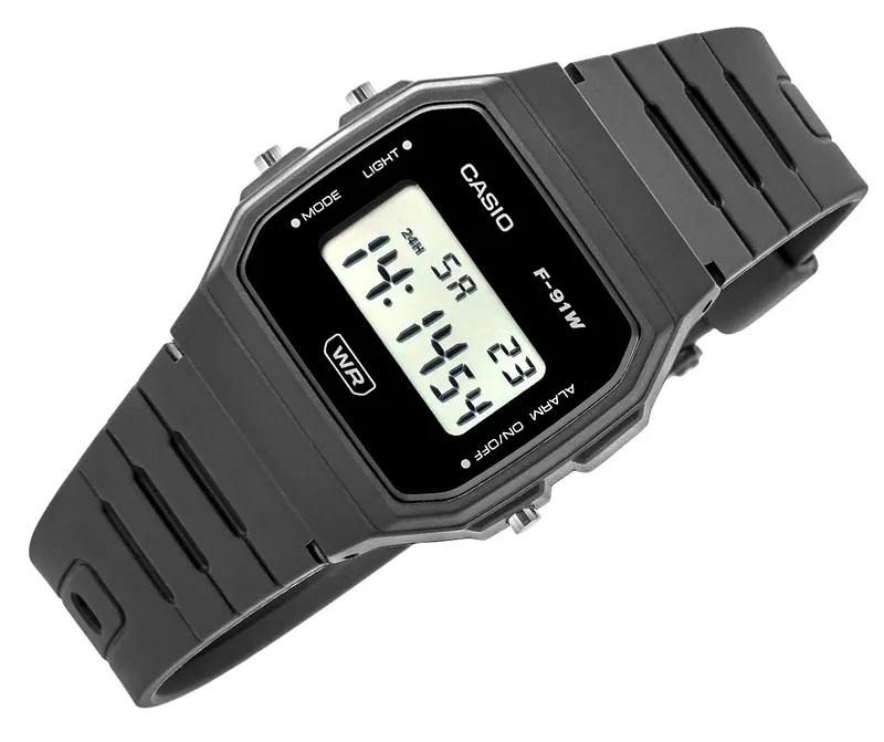 CASIO Unisex F-91WB-1AVEF Watch / black