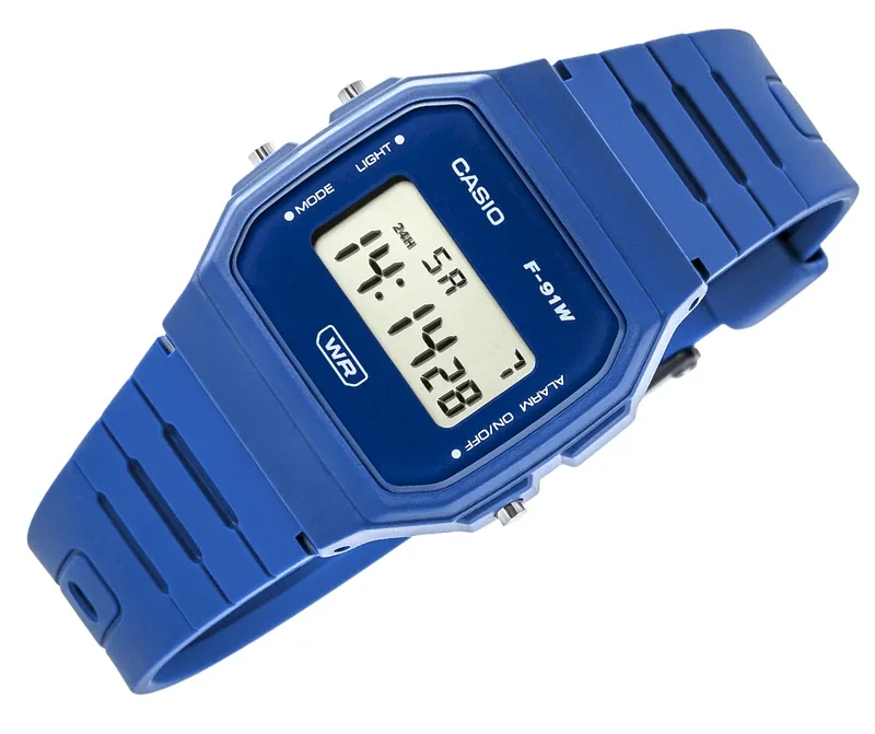 CASIO Unisex Watch F-91WB-2A1EF / blue