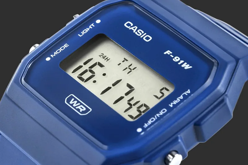 CASIO Unisex Watch F-91WB-2A1EF / blue