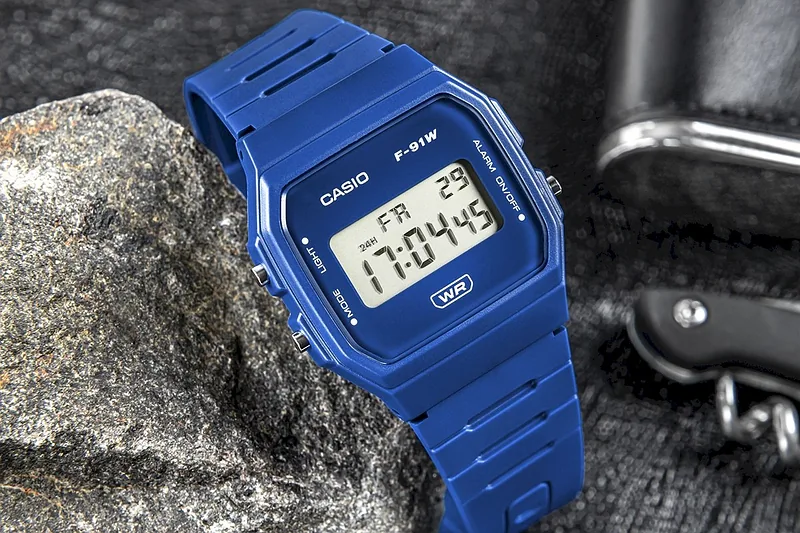 CASIO Unisex Watch F-91WB-2A1EF / blue