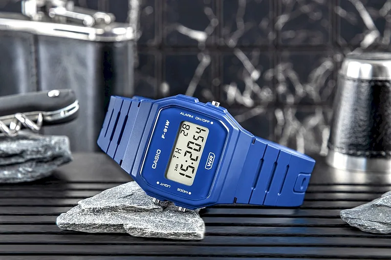 CASIO Unisex Watch F-91WB-2A1EF / blue