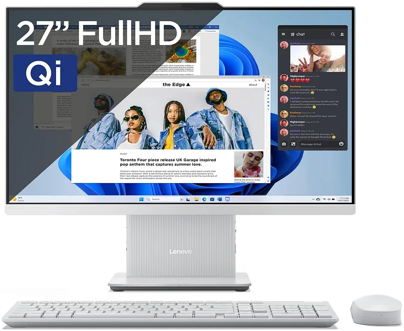 Lenovo IdeaCentre AIO 3 27 - Core i5-13420H | 27''-FHD-99% sRGB | 32GB | 1TB | Indukcja | Win11Home | Cloud Grey