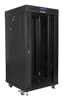 Lanberg FF01-6622-12BL rack cabinet 22U Freestanding rack Black