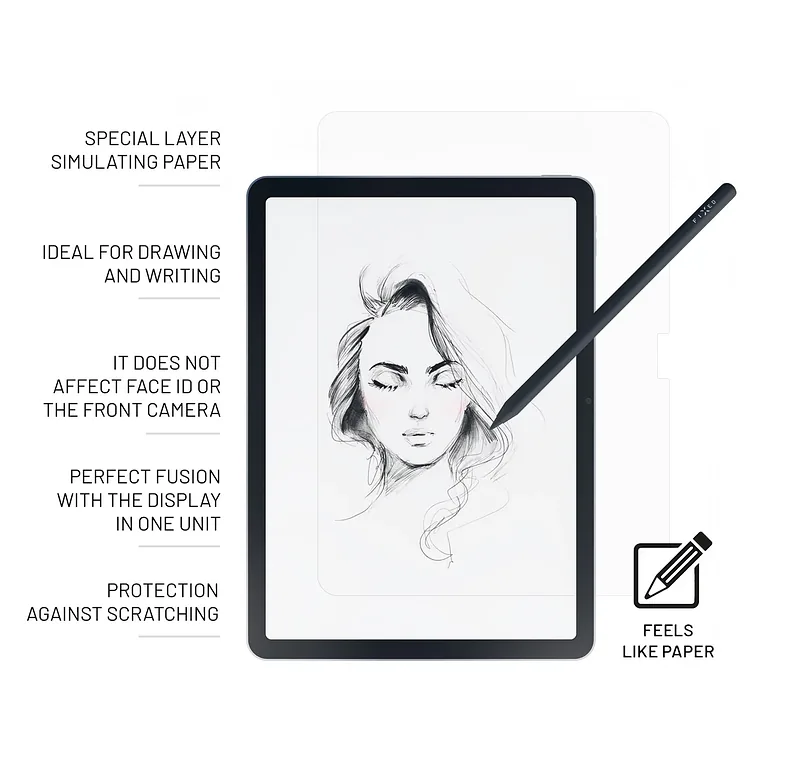Fixed PaperGlass, Apple, Screen protector, iPad Air 11″ (2024-2026), Glass, Transparent