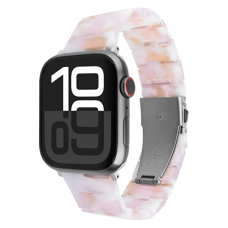 Fixed, Resin Strap for Apple Watch 38/40/41mm, Candy Pink, Epoxy Resin