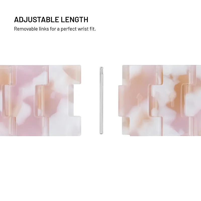 Fixed, Resin Strap for Apple Watch 38/40/41mm, Candy Pink, Epoxy Resin