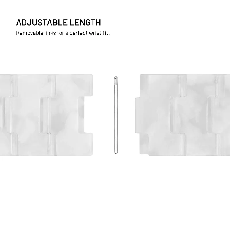 Fixed, Resin Strap for Apple Watch 38/40/41mm, Cloud White, Epoxy resin