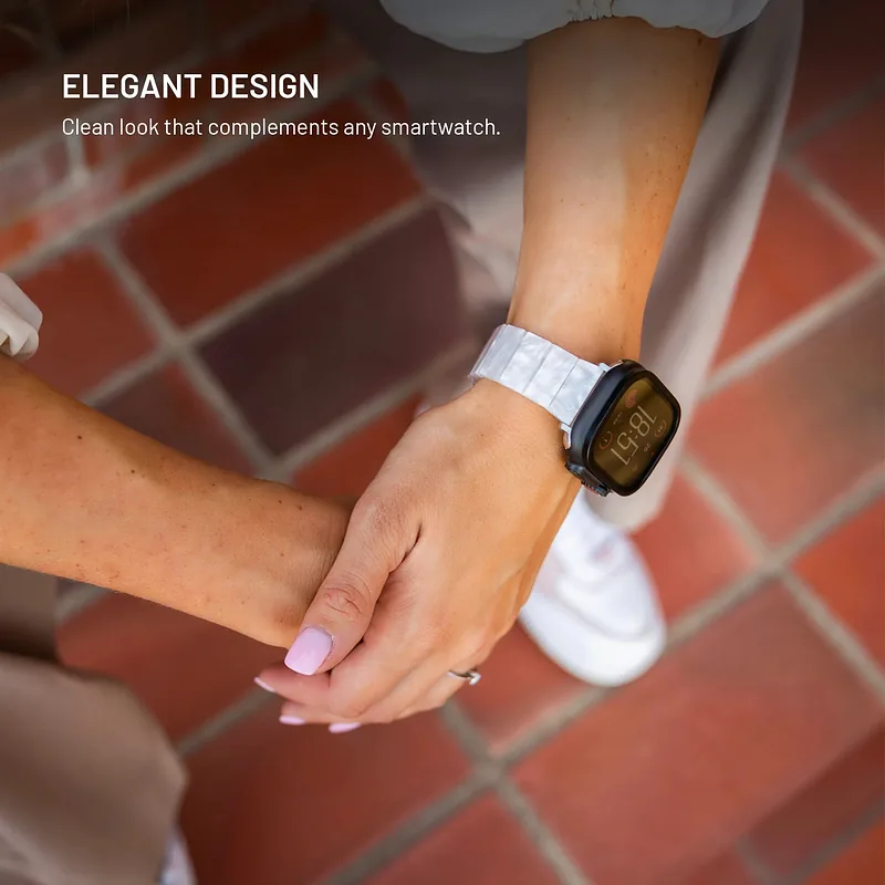 Fixed, Resin Strap for Apple Watch 38/40/41mm, Cloud White, Epoxy resin