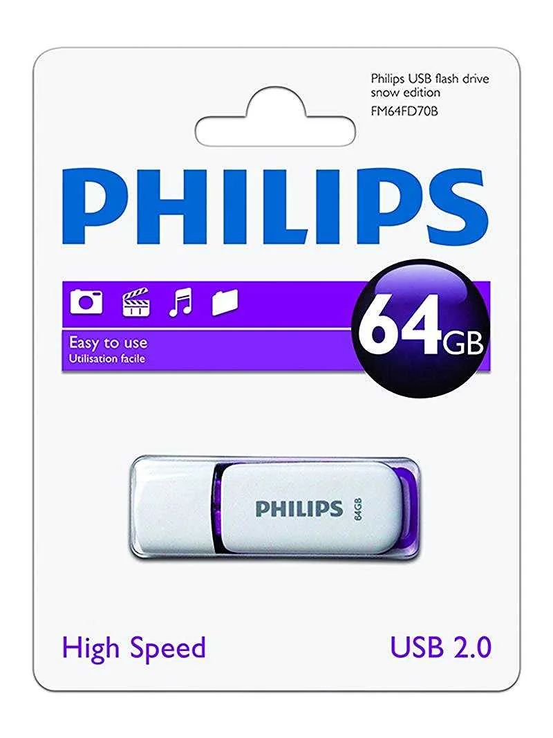 Philips 64GB USB 2.0 Snow Edition Purple