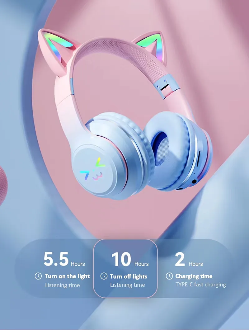 Goodbuy Strange Eyes juhtmevabad kõrvaklapid lastele, bluetooth 5.1 must
