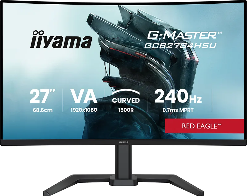 iiyama G-MASTER GCB2784HSU-B1 PC lamekuvar 68,6 cm (27") 1920 x 1080 pikslit Full HD LCD Must