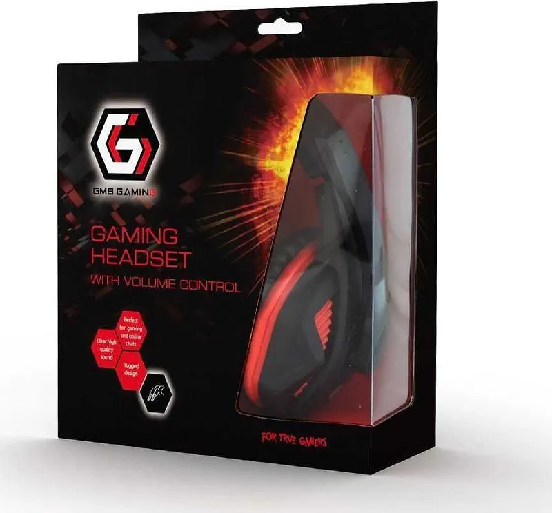 Gembird Gaming headset Black/Red GHS-03