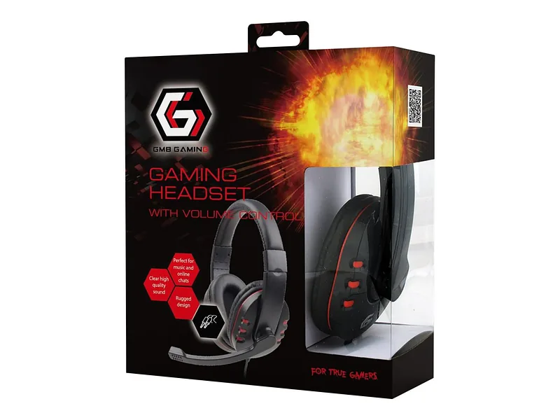 Gembird, Headband, Gaming headset with volume control