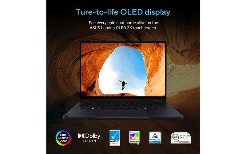 Asus GoProArt PX13 13,3″ sülearvuti, Windows 11 Pro, must
