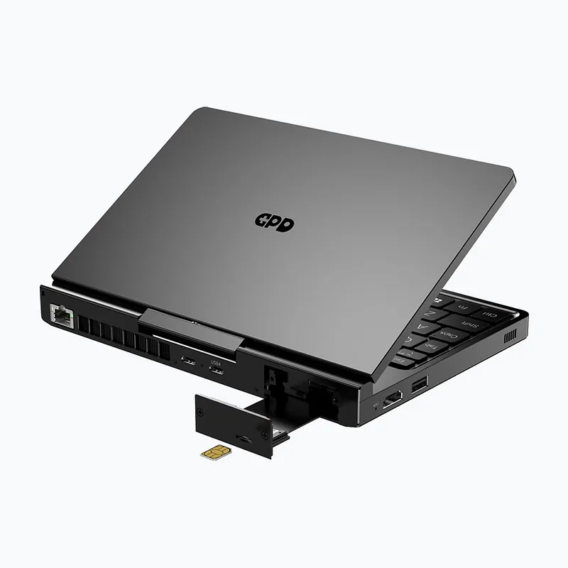 GPD Pocket 4 Ryzen 7 8840U/8″ WQXGA (2560×1600) Touchscreen 144Hz IPS/x360/LAN/16GB/SSD 1TB/BT/BLKB/FPR/x360/Radeon 780M 3GB/Win 11 Graphite