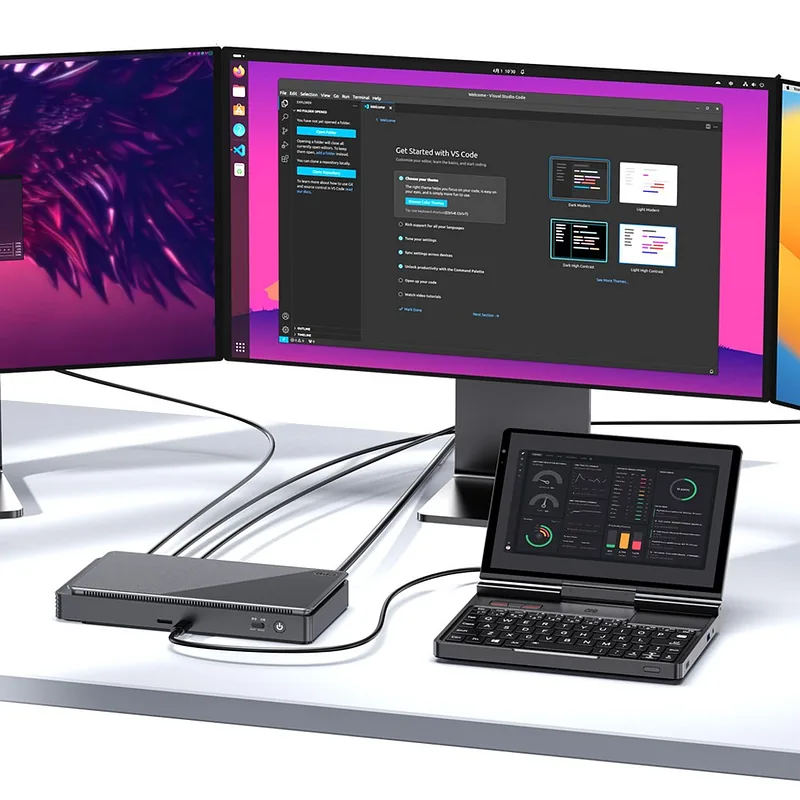 GPD Pocket 4 Ryzen 7 8840U/8″ WQXGA (2560×1600) Touchscreen 144Hz IPS/x360/LAN/16GB/SSD 1TB/BT/BLKB/FPR/x360/Radeon 780M 3GB/Win 11 Graphite