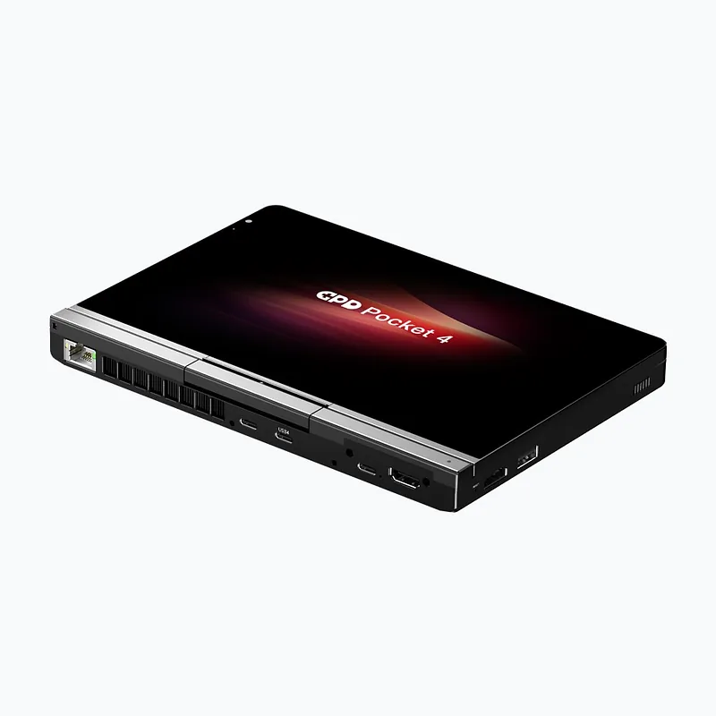 GPD Pocket 4 Ryzen 7 8840U/8″ WQXGA (2560×1600) Touchscreen 144Hz IPS/x360/LAN/16GB/SSD 1TB/BT/BLKB/FPR/x360/Radeon 780M 3GB/Win 11 Graphite