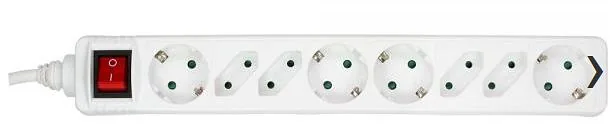 Power Strip 8 port 3M White
