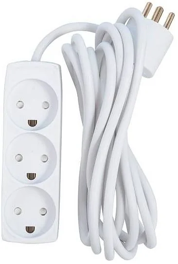 3-way Danish Power Strip 3m