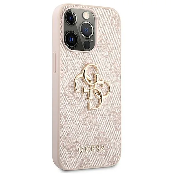 Guess GUHCP13L4GMGPI iPhone 13 Pro / 13 6,1″ roosa kõvakaaneline 4G Suur Metallist Logo