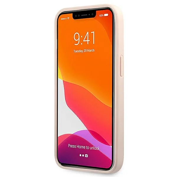 Guess GUHCP13L4GMGPI iPhone 13 Pro / 13 6,1″ roosa kõvakaaneline 4G Suur Metallist Logo