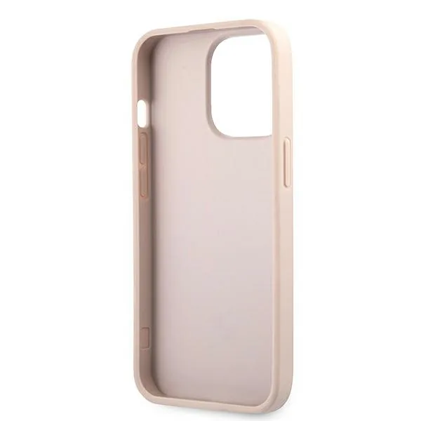 Guess GUHCP13L4GMGPI iPhone 13 Pro / 13 6,1″ roosa kõvakaaneline 4G Suur Metallist Logo