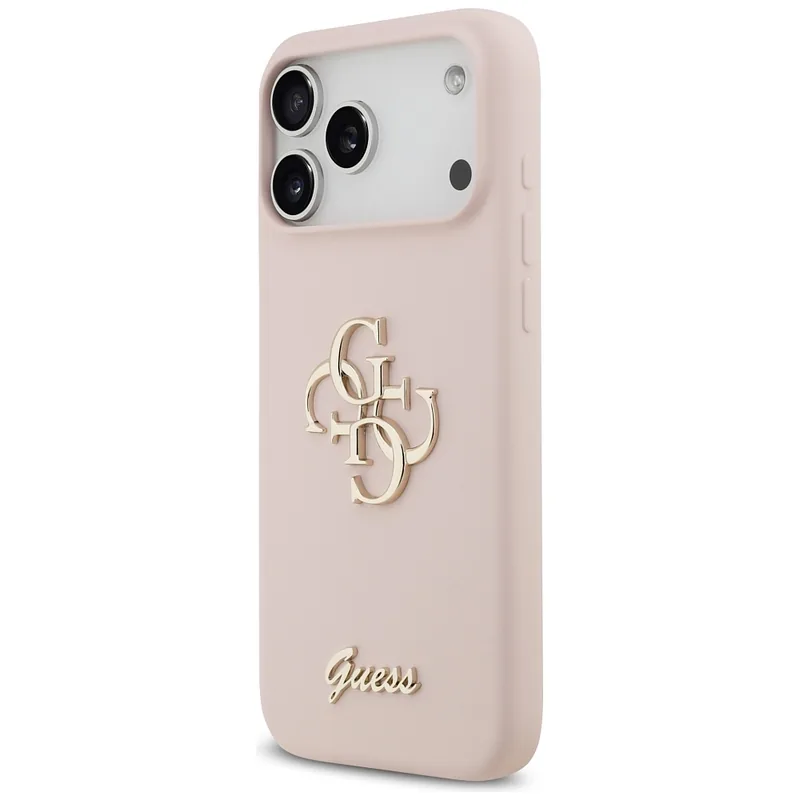 Silikoonist suur 4G skriptikate iPhone 17 Pro Maxi jaoks roosa