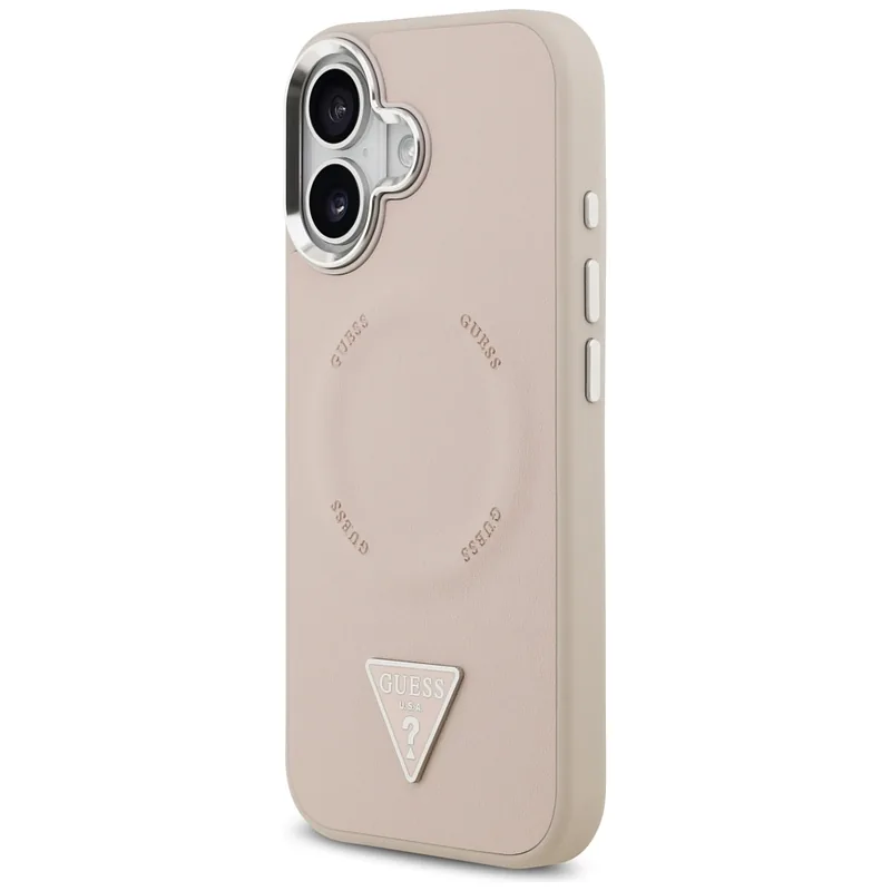 Kolmnurga logo MagSafe ümbris iPhone 17 jaoks, roosa