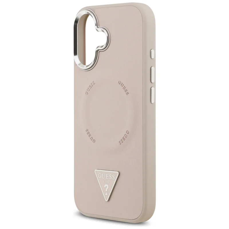 Kolmnurga logo MagSafe ümbris iPhone 17 jaoks, roosa