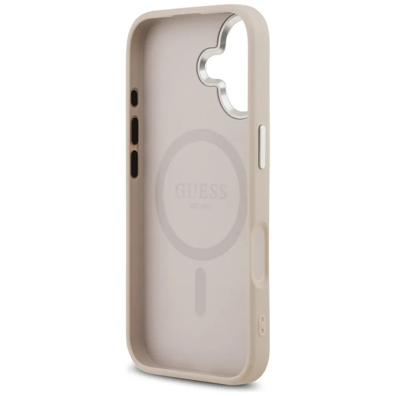 Kolmnurga logo MagSafe ümbris iPhone 17 jaoks, roosa
