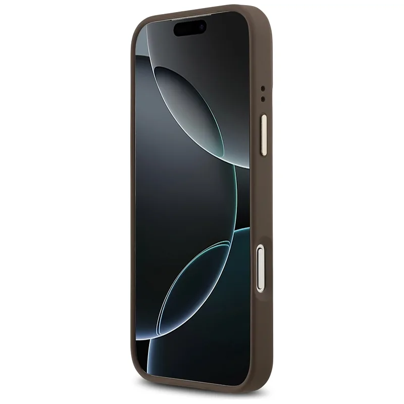 Guess 4G triibuline MagSafe ümbris iPhone 17 Pro Max pruun