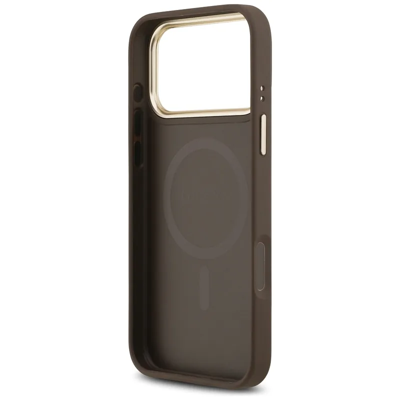 Guess 4G triibuline MagSafe ümbris iPhone 17 Pro Max pruun
