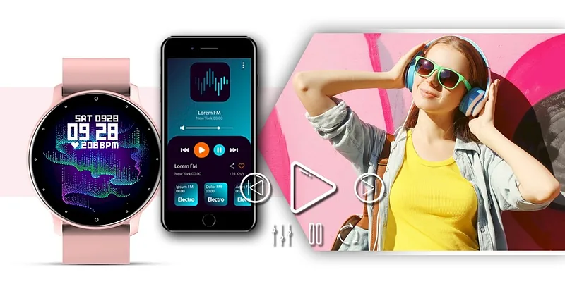 GIEWONT Smartwatch GW120-1 / pink