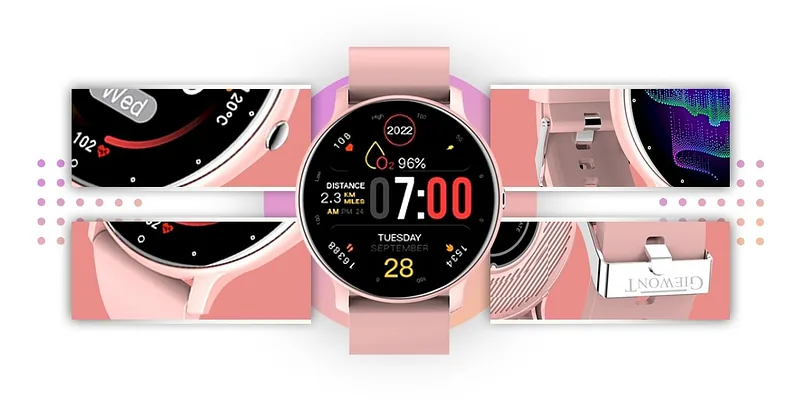 GIEWONT Smartwatch GW120-1 / pink
