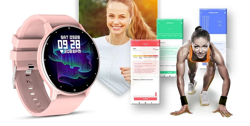 GIEWONT Smartwatch GW120-1 / pink