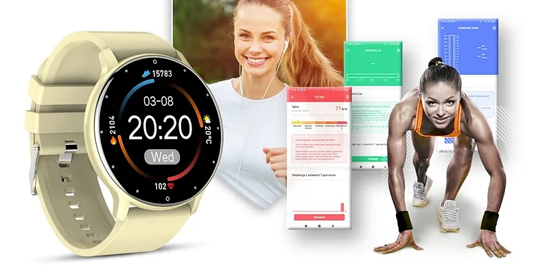 GIEWONT Smartwatch GW120-6 / ecru