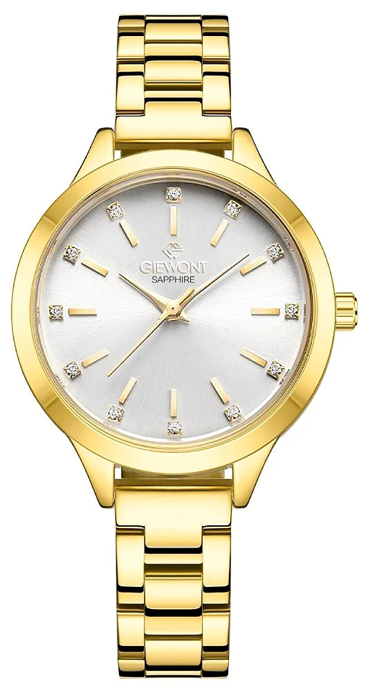 Giewont Sapphire Women’s Watch / gold-silver