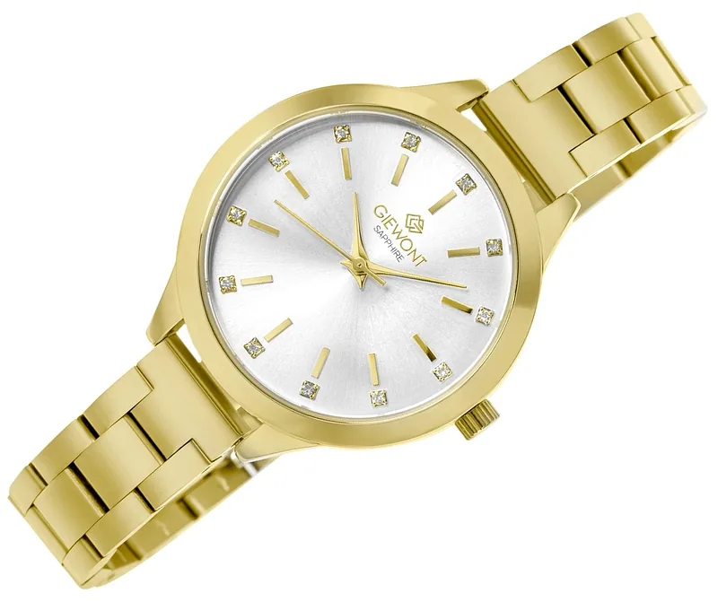 Giewont Sapphire Women’s Watch / gold-silver