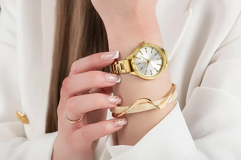 Giewont Sapphire Women’s Watch / gold-silver