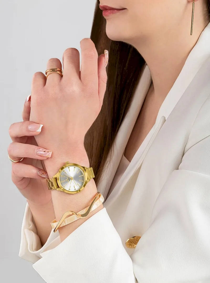 Giewont Sapphire Women’s Watch / gold-silver